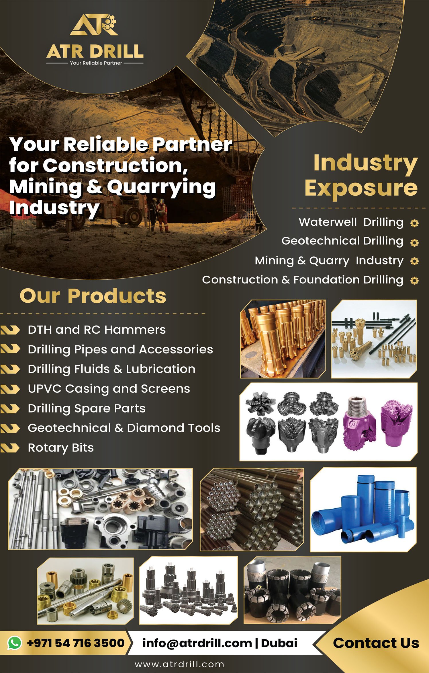 Mining and quarrying tools supplier