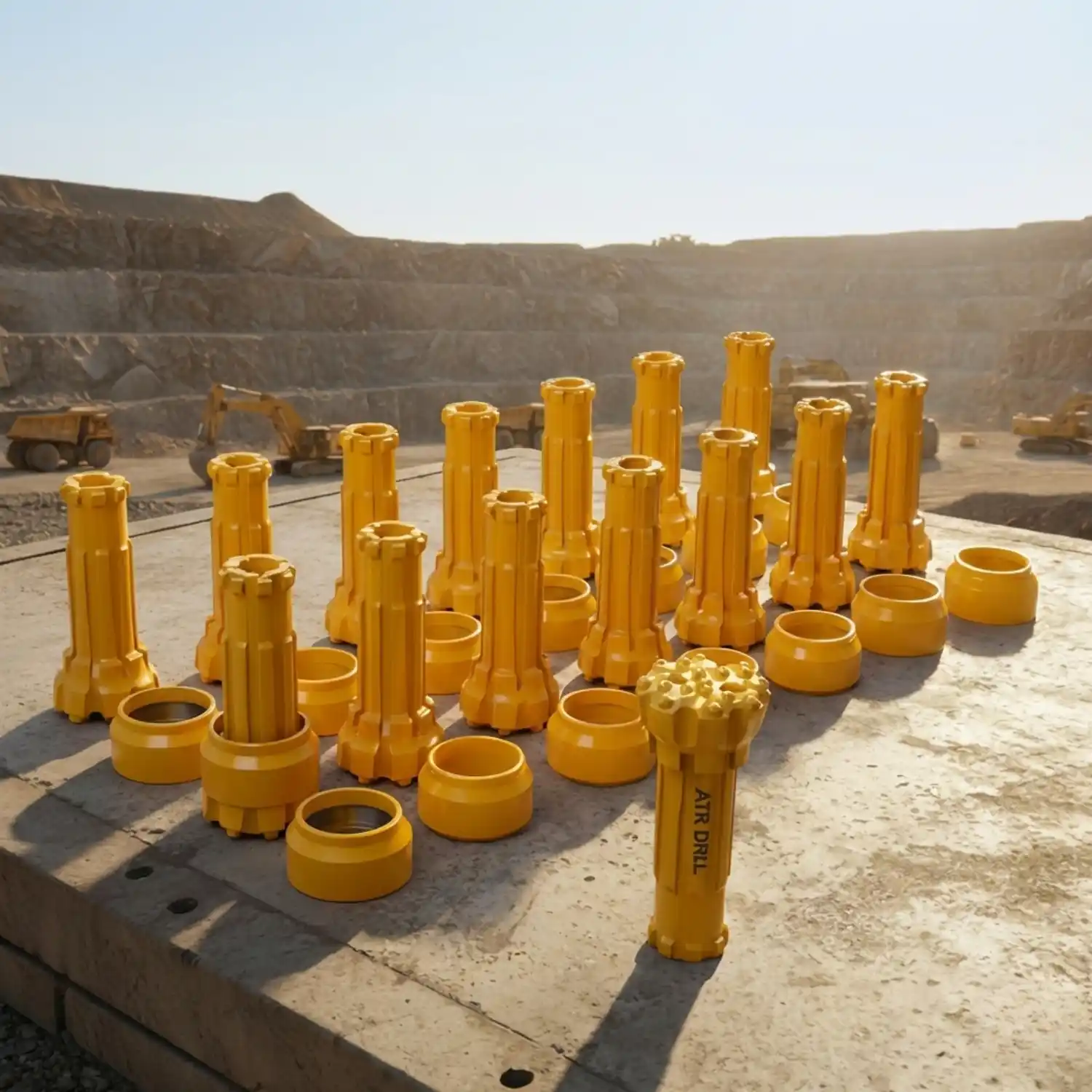 Drilling equipment Mali: RC drill bits and shrouds for gold exploration
