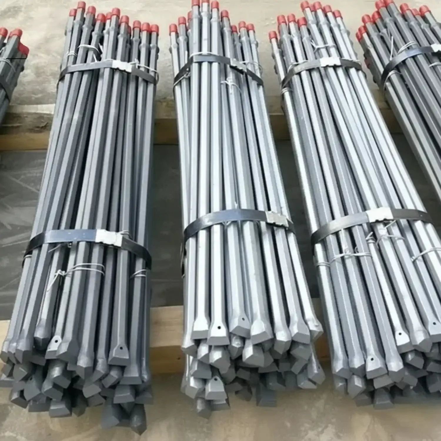 Integral drilling steel